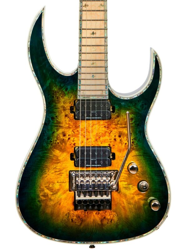 BC Rich Prophecy Series Shredzilla Z6 Exotic Electric Guitar with Floyd Rose in Reptile Eye