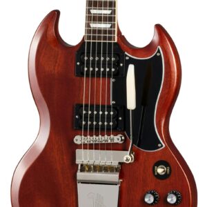 Gibson USA SG Standard '61 Faded Maestro Vibrola Electric Guitar in Vintage Cherry