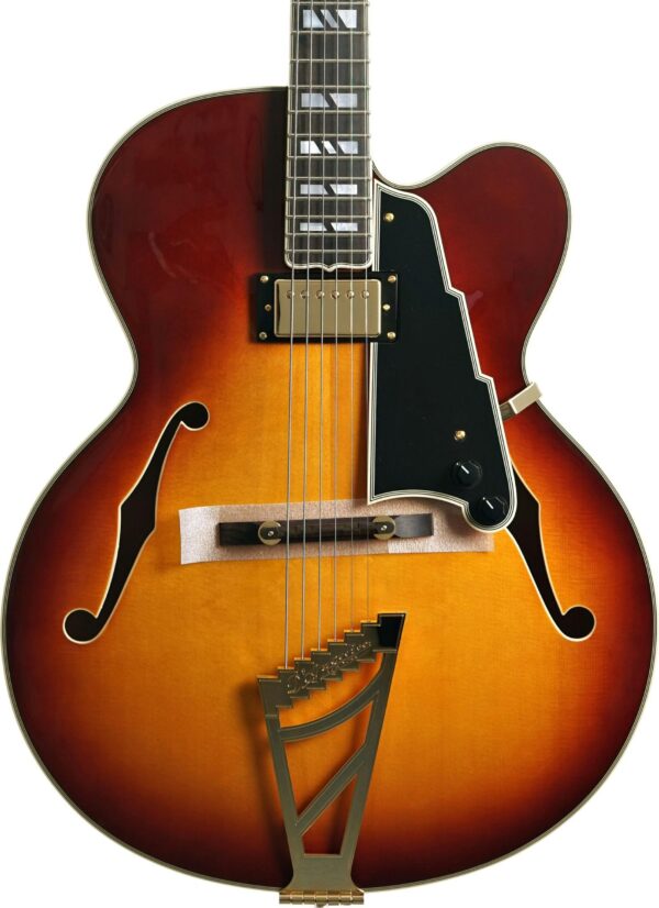 D'Angelico EXL-1 Archtop Hollow-Body Electric Guitar in Dark Iced Tea Burst