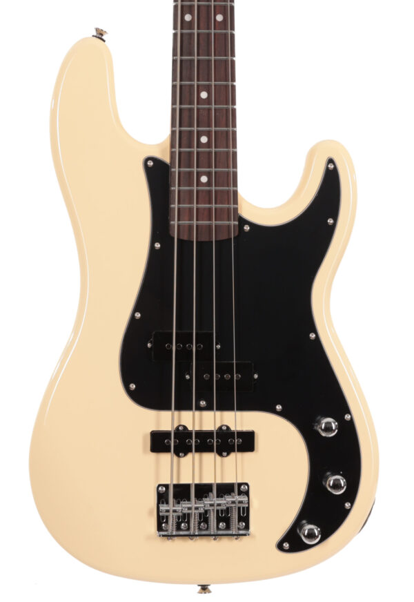 EastCoast PJ4 Electric Bass in Vintage White
