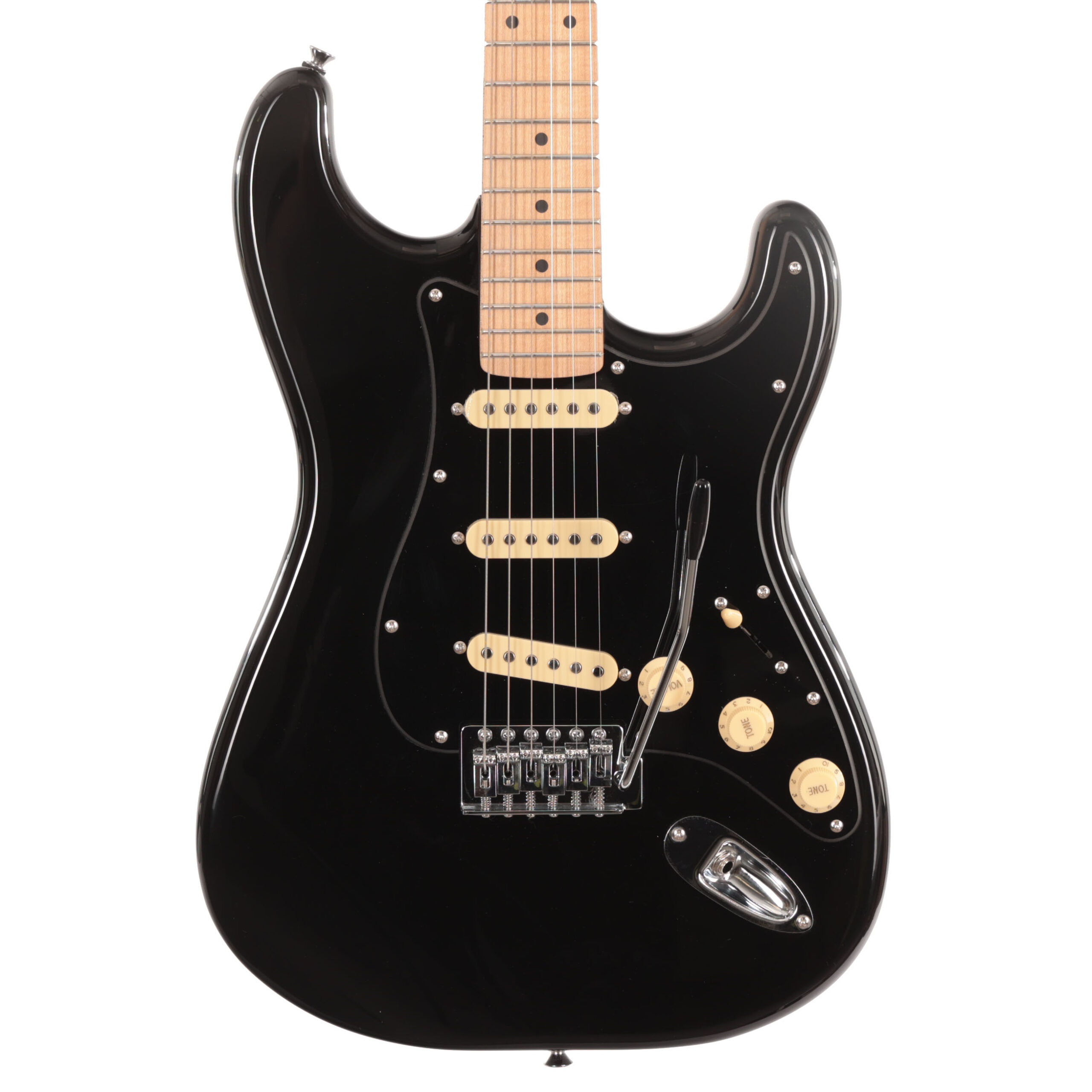 Eastcoast ST1 Electric Guitar In Dark Side Black With Maple Fretboard