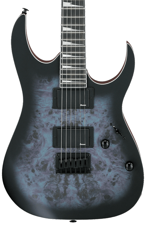 Ibanez GRG121PAR-KBF Electric Guitar in Brown Black Burst Flat