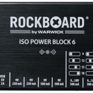 "Rockboard Power Block ISO V6 IEC, 9 to 18V, 100/230 Volt"