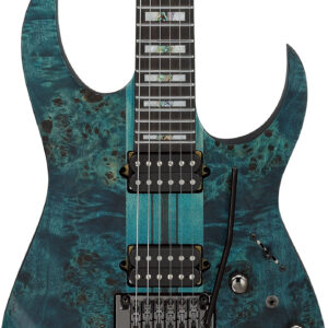 Ibanez RGT1220PBK-COL RG Premium Neck-Thru Electric Guitar in Cosmic Blue Low Gloss