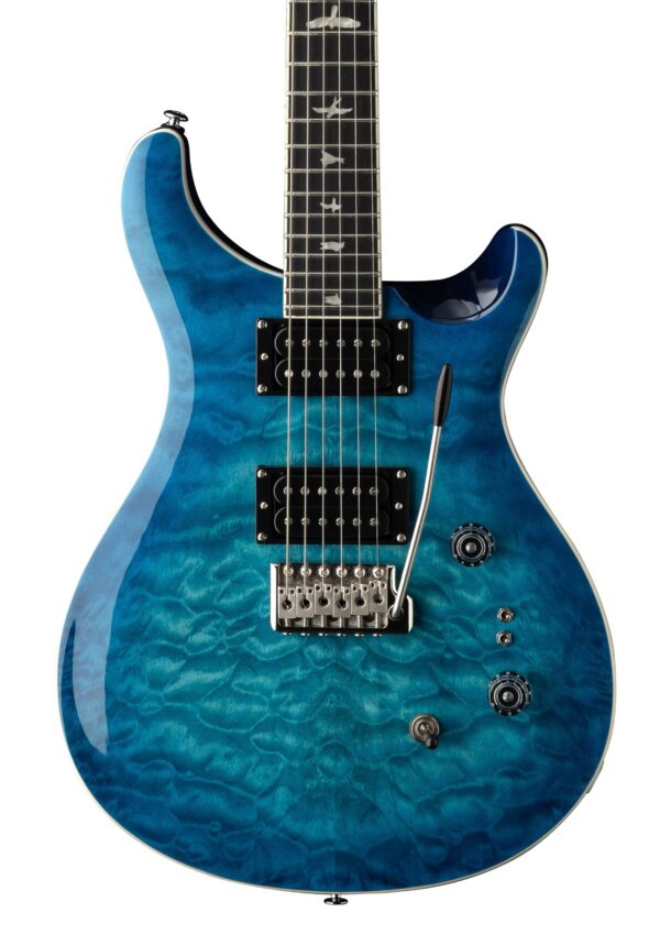 PRS SE Custom 24-08 Quilt Electric Guitar in Lake Blue