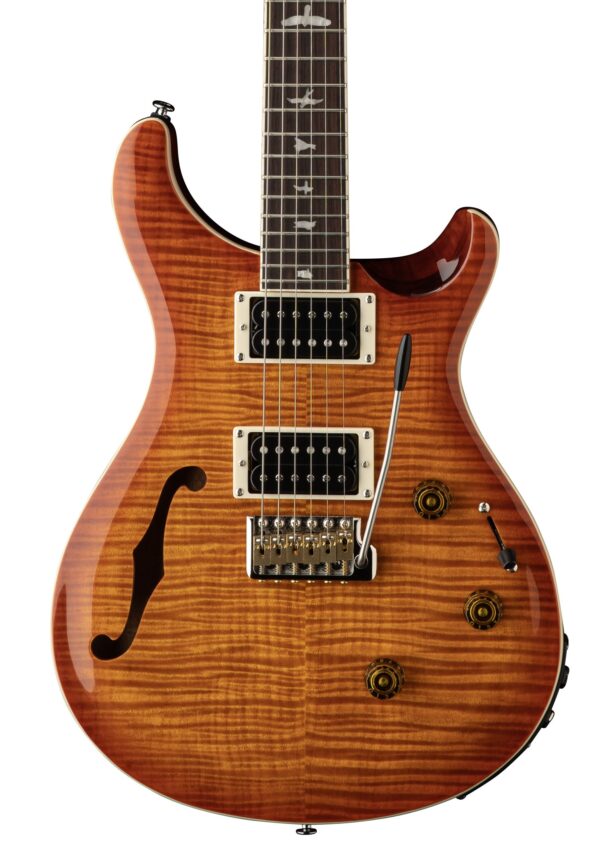 PRS SE Custom 24 Semi-Hollow Piezo Electric Guitar in Vintage Sunburst