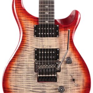 PRS SE Custom 24 Floyd Electric Guitar in Charcoal Cherry Burst