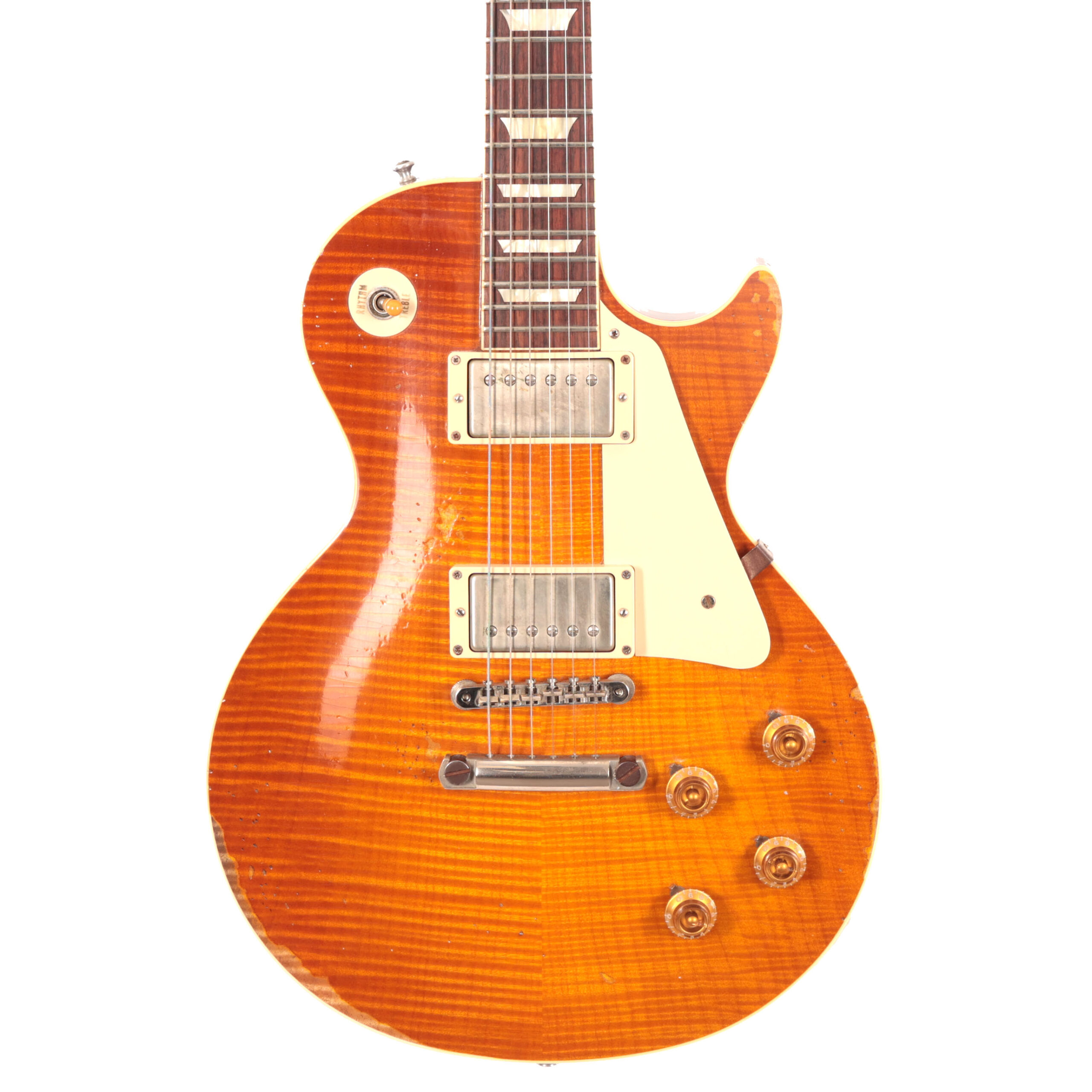 Second Hand Gibson Custom Shop 2013 Ultra Heavy Aged Les Paul 1959 Reissue in Honey Burst 850