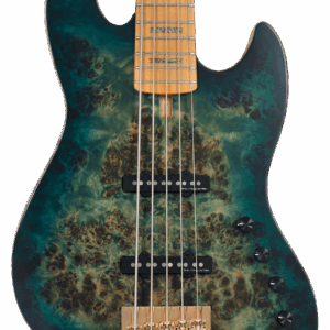 Sire Marcus Miller V10 Fretless 5 String Bass in Transparent Green Satin