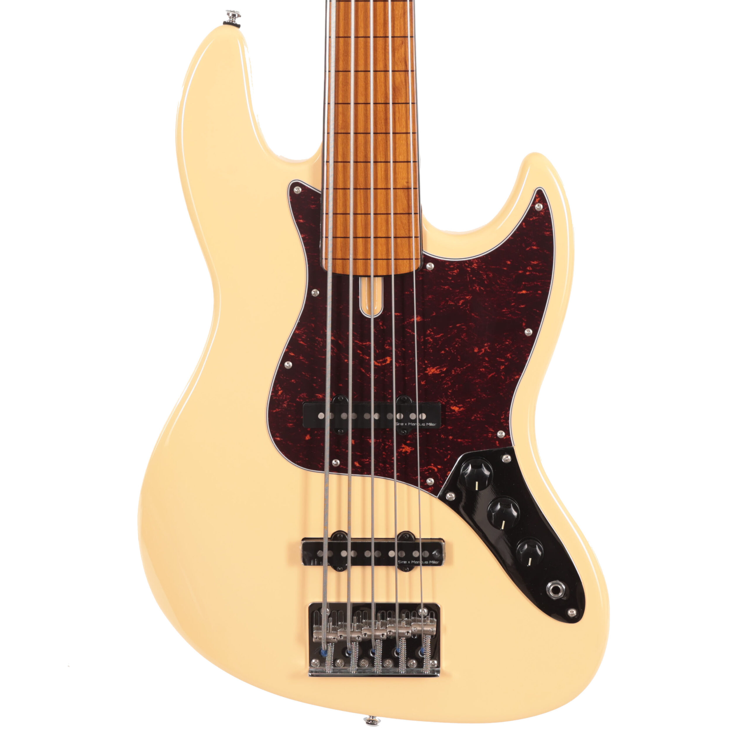 Sire Version 2 Marcus Miller V5 Alder 5-String Fretless Bass in Vintage White