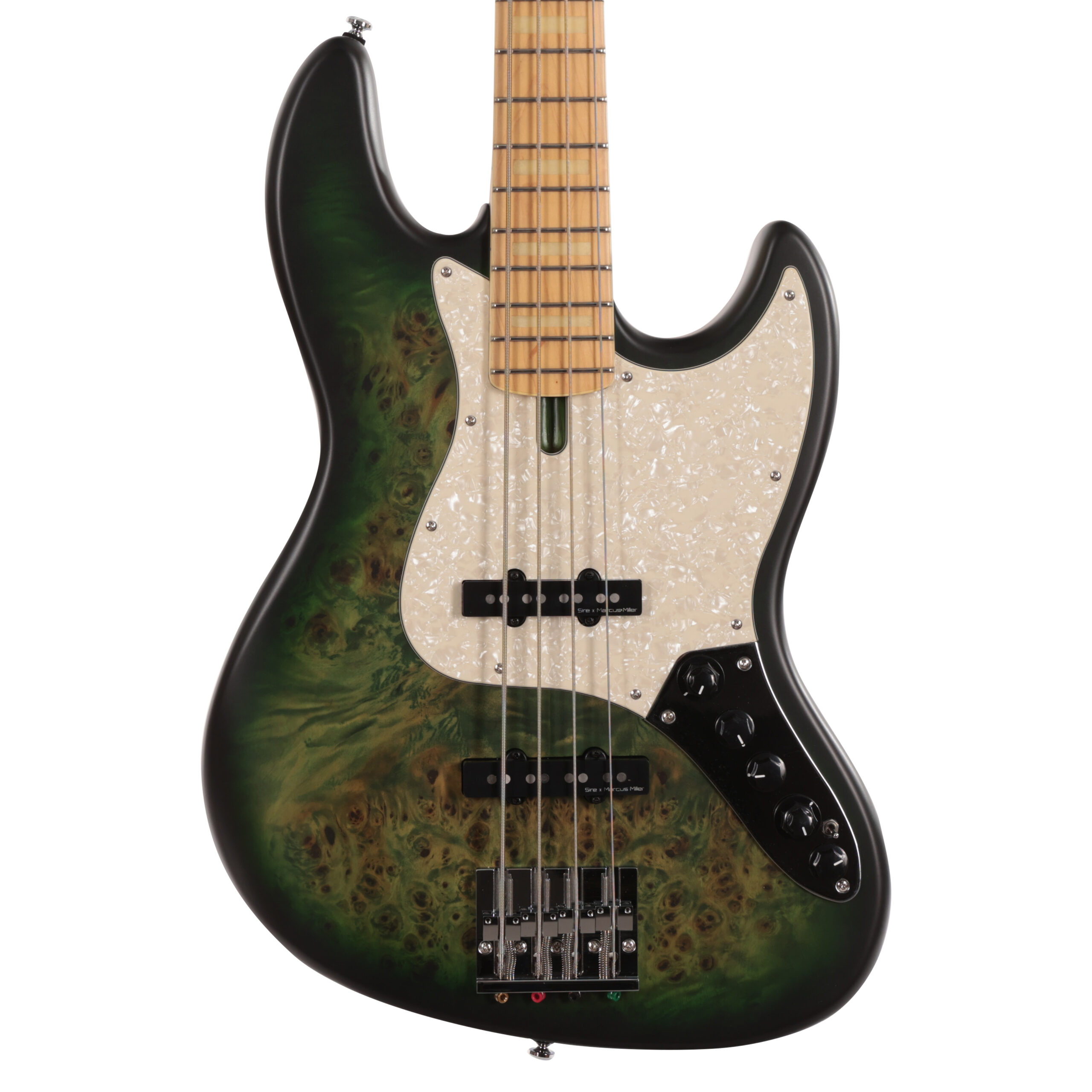 Sire Marcus Miller V7 Reissue Swamp Ash 4 String Bass in Transparent Green Satin