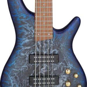 Ibanez SR305EDX-CZM 5-String Bass in Cosmic Blue Frozen Matte