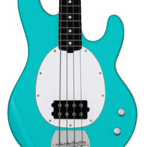 Sterling by Music Man Ray2 StingRay Bass in Electric Blue with Amaranth Neck