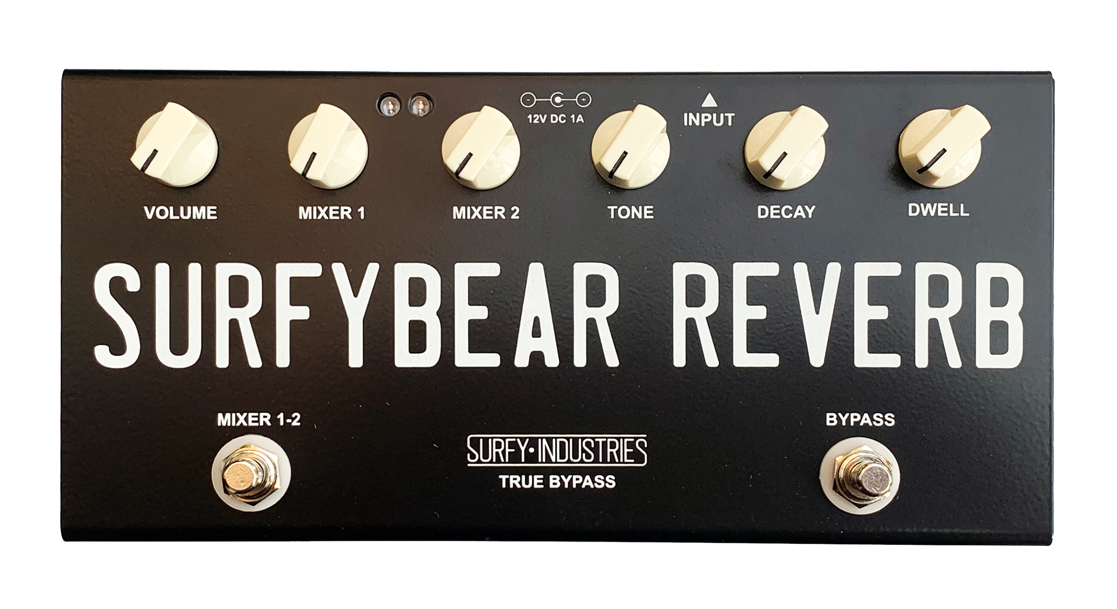 Surfy Industries SurfyBear Reverb Pedal Compact Black