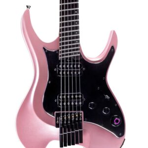 Mooer GTRS W800 Wing Headless Guitar In Pearl Pink Rosewood Board