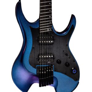 Mooer GTRS W900 Wing Headless Guitar In Aurora Purple Rosewood Board