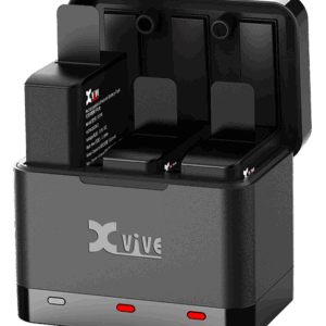 Xvive Battery charger case with three batteries for U5