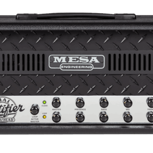 Mesa Boogie 100W 90s Dual Rectifier 2-Channel Amplifier Head in Black Bronco Chrome