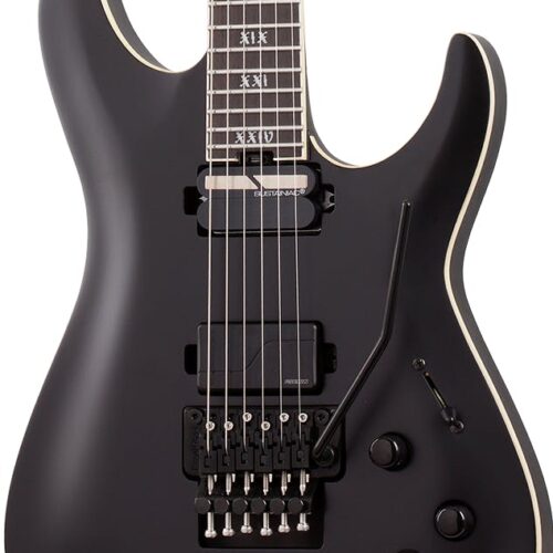 Schecter C-1 FR S SLS Elite Evil Twin in Satin Black in stock