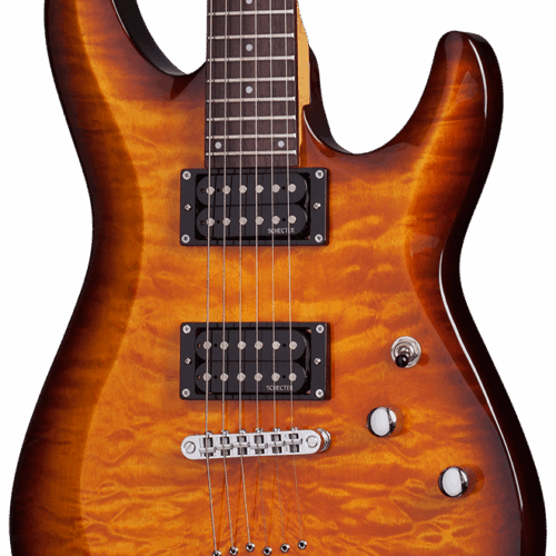 Schecter C-6 Plus Electric Guitar in Vintage Sunburst in stock