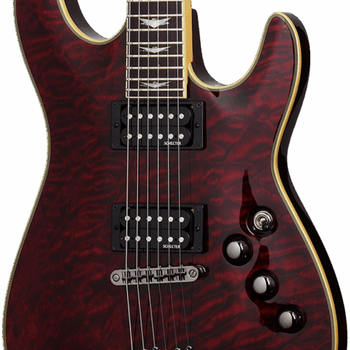Schecter Omen Extreme 6 Electric Guitar in Black Cherry in stock