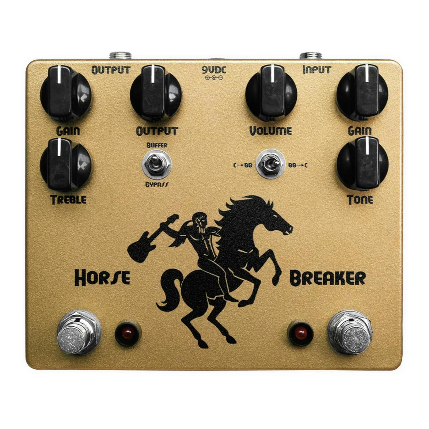 Ceriatone Horse Breaker Overdrive Pedal in Gold