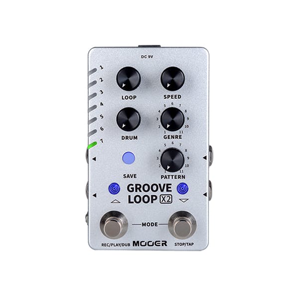 Mooer X2 Groove Loop Drum Machine / Looper Pedal