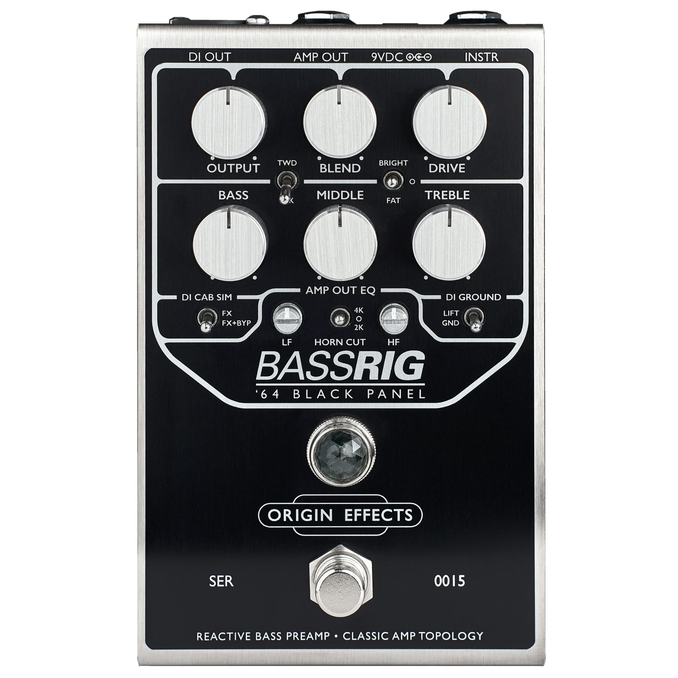 Origin Effects BassRIG '64 Black Panel Bass Overdrive & Preamp Pedal