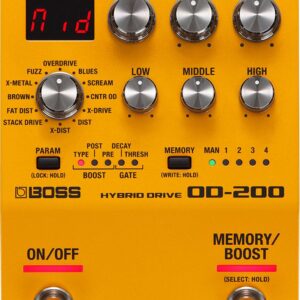 Boss OD-200 Hybrid Drive Overdrive & Distortion Pedal