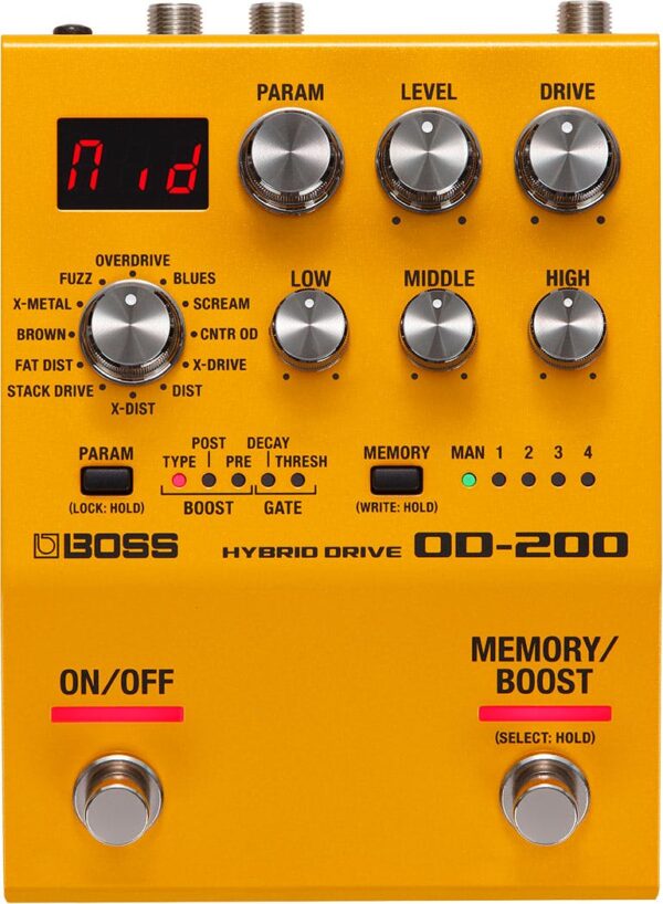 Boss OD-200 Hybrid Drive Overdrive & Distortion Pedal