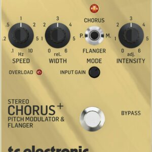 TC Electronic SCF Stereo Chorus Flanger Pedal Gold Special Edition