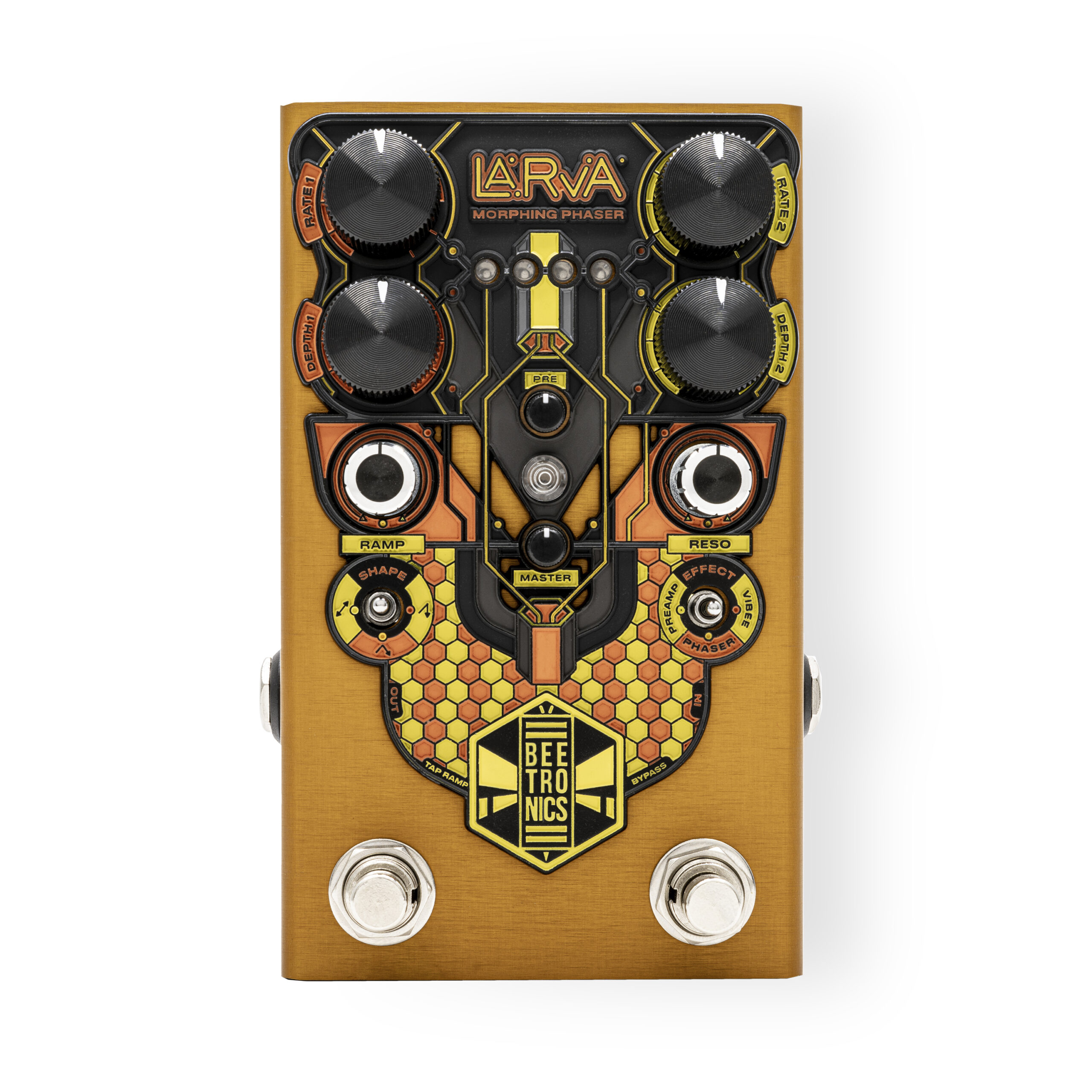 Beetronics LARVA 6-Stage Analog Morphing Phaser FX Pedal