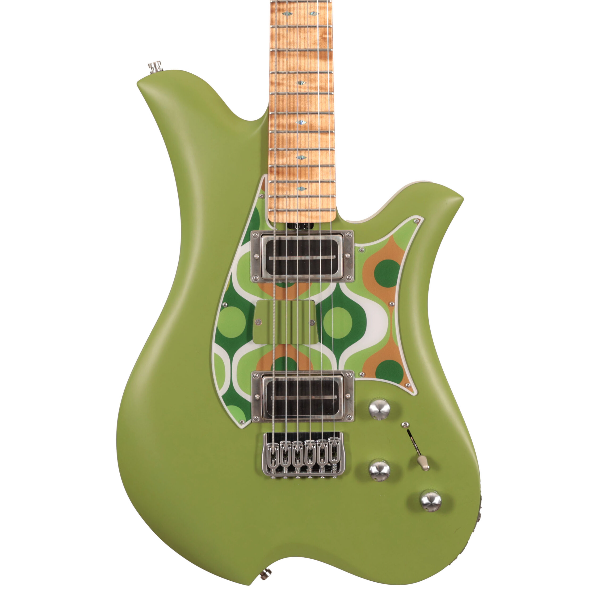 Bacci Guitars Leonardo Dual Output CC Baritone Guitar in Parato Hypno in stock