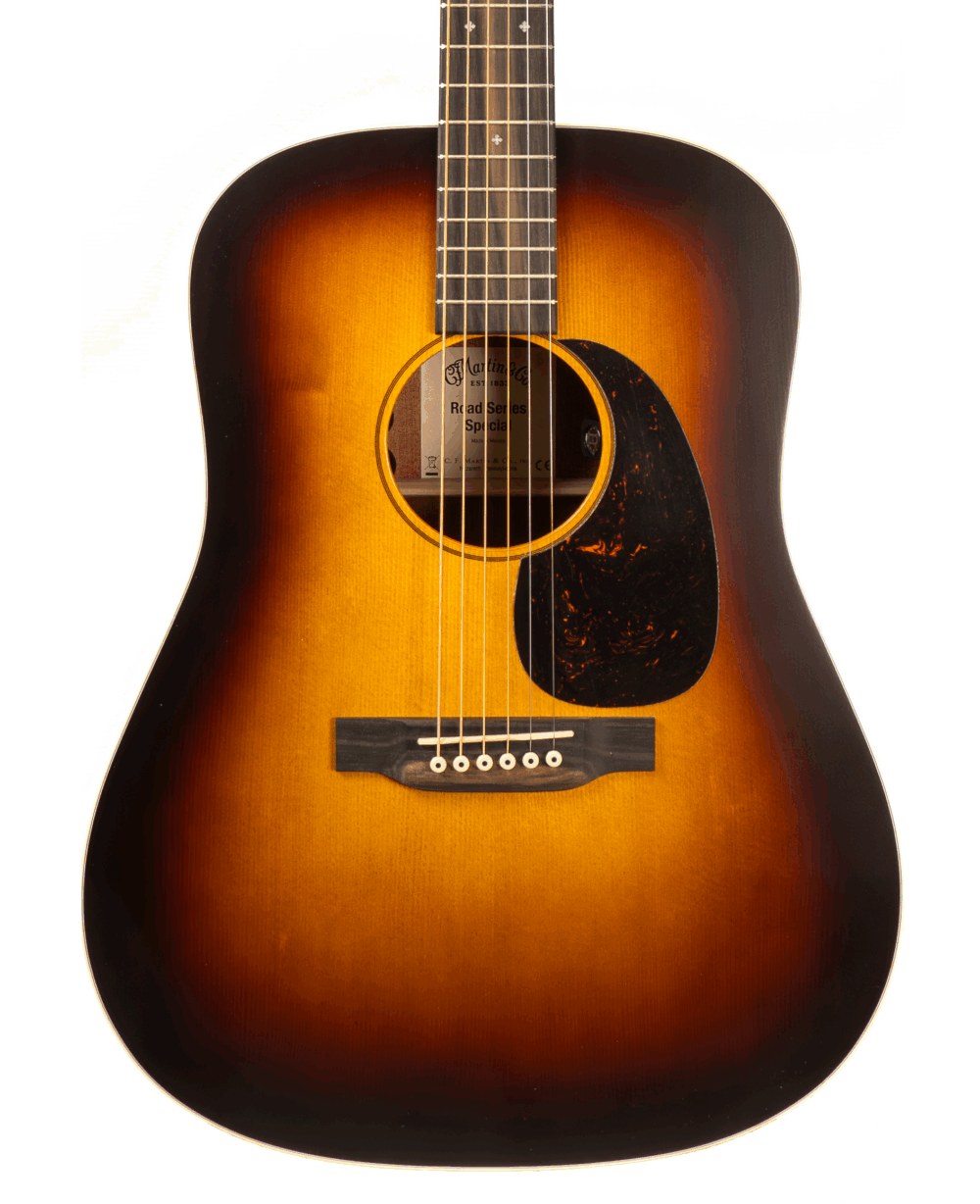Martin Limited Edition Vintage Inspired Road Series D-10E Electro Acoustic Guitar in 1935 Sunburst Satin in stock - Image 1