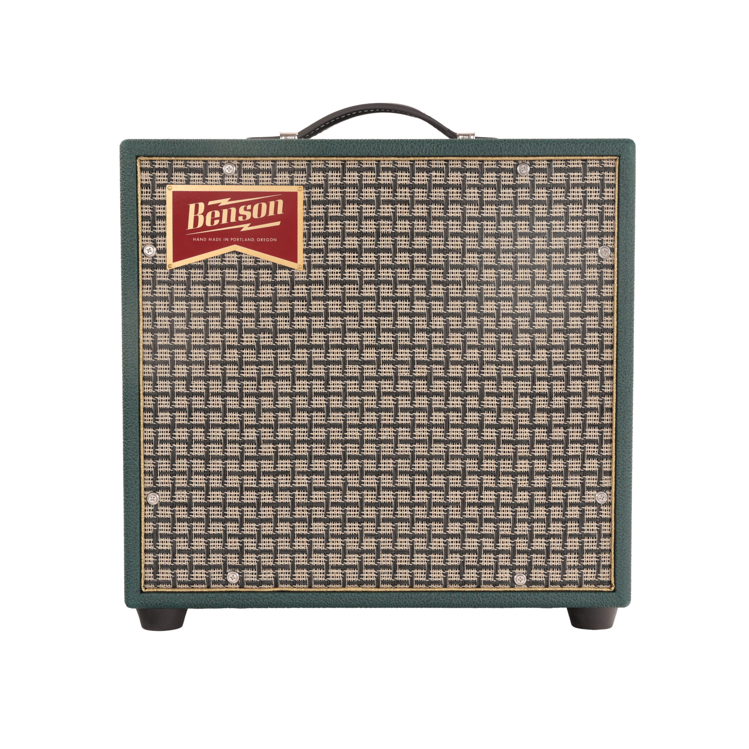 Benson Vinny Reverb 5W 1X10 Valve Amp Combo in Green Brown with Chequered Grille