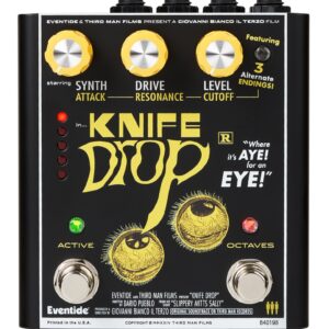 Eventide Knife Drop Fuzz Octave Pedal with Monophonic Synth