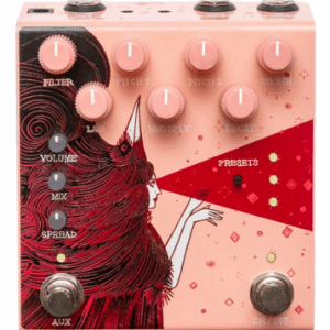 Old Blood Noise Endeavors Dark Star Stereo Reverb Pedal in Pink