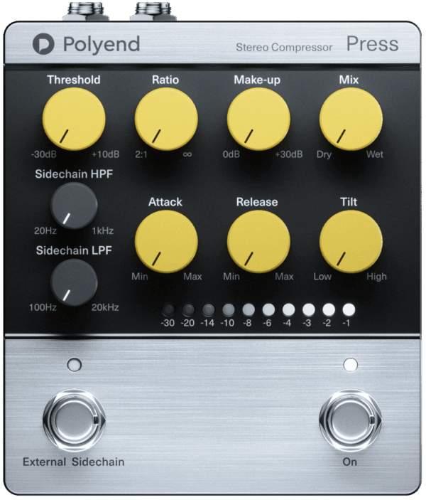Polyend Press Stereo Compressor Pedal