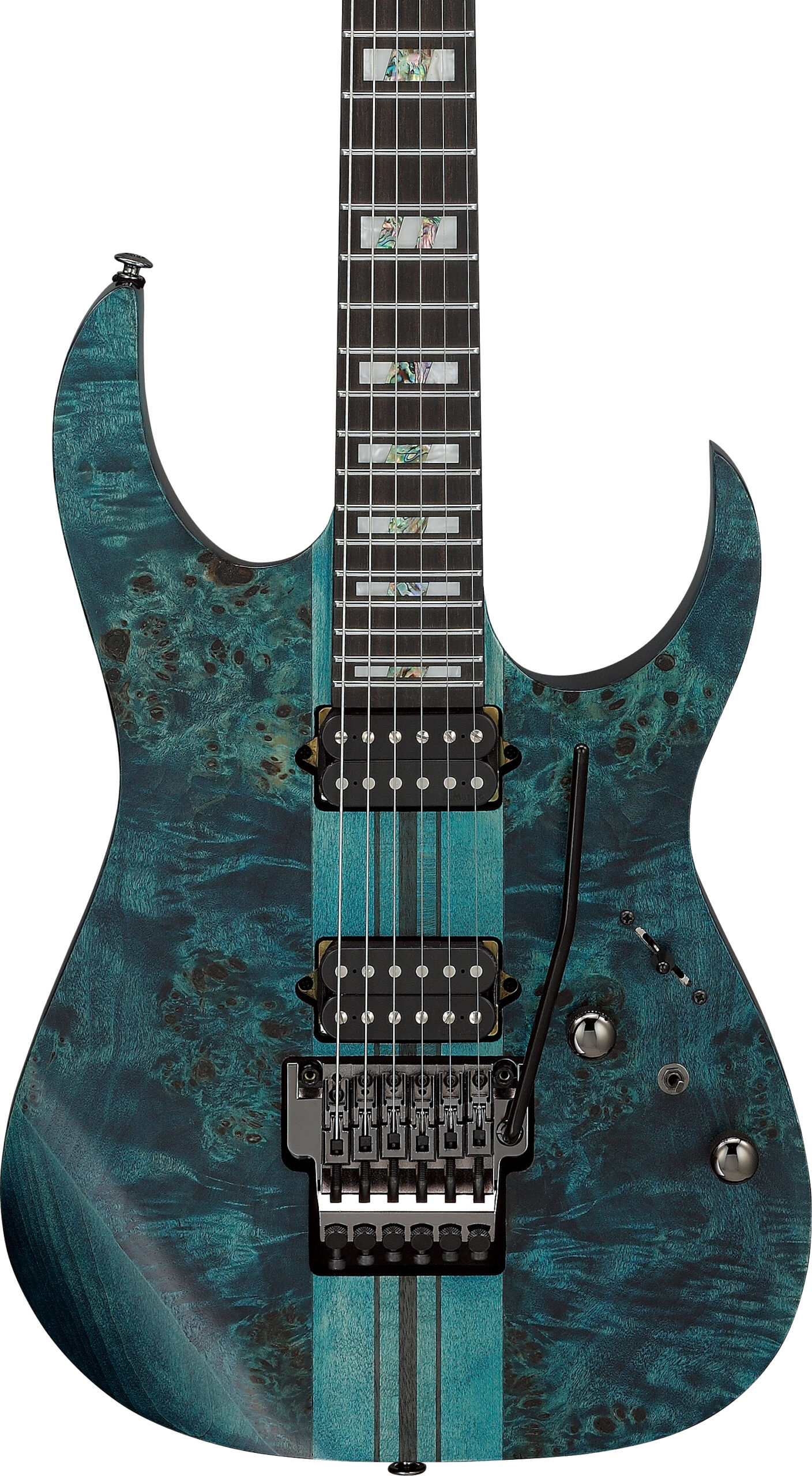 Ibanez RGT1220PBK-COL RG Premium Neck-Thru Electric Guitar in Cosmic Blue Low Gloss in stock - Image 1
