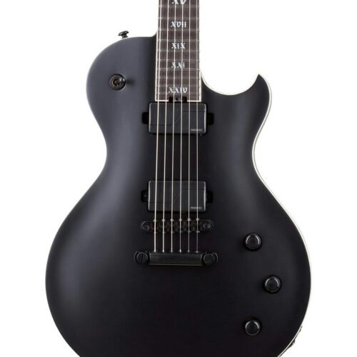 Schecter Solo II SLS Elite Evil Twin Electric Guitar in Satin Black in stock