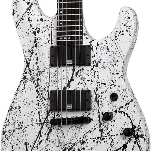 Schecter C-1 Electric Guitar in Ink Bomb in stock