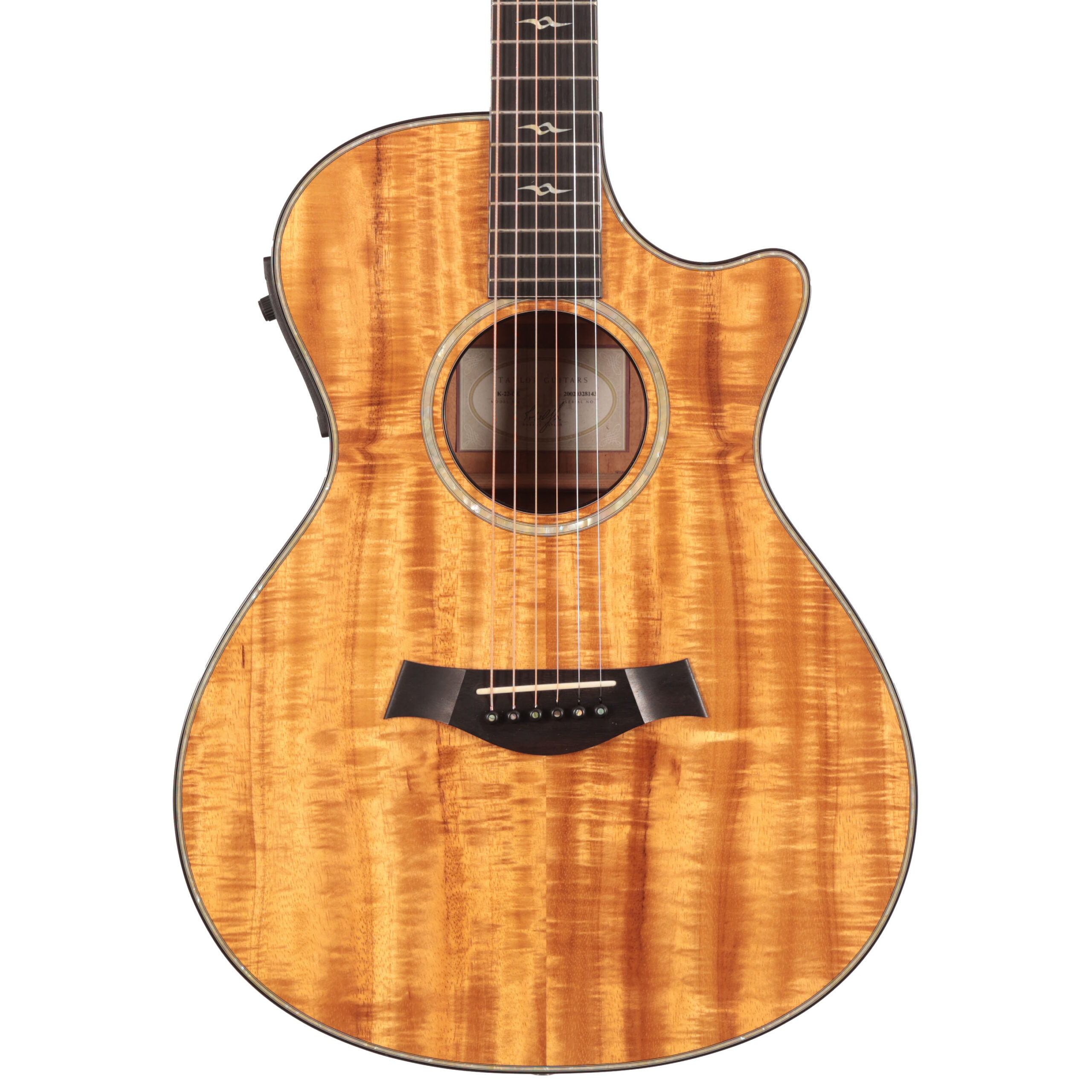 Second Hand Taylor K22ce Hawaiian Koa Acoustic-Electric Guitar 487 in stock