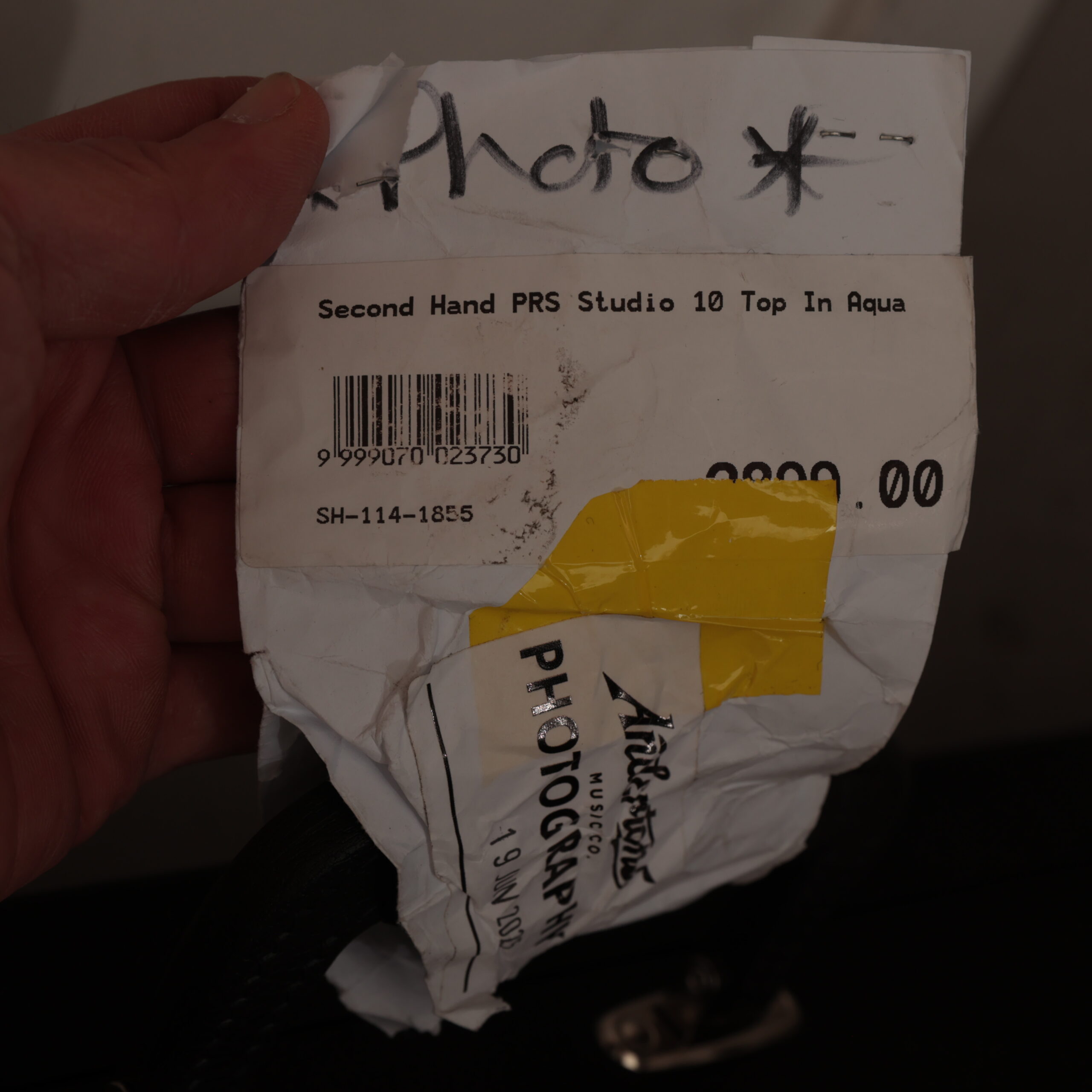 Second Hand PRS Studio 10 Top In Aqua 855 in stock