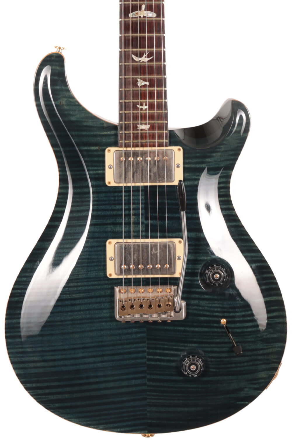Second Hand PRS Custom 22 10 Top Whale Blue With Matching Flamed Neck 2015 888 in stock