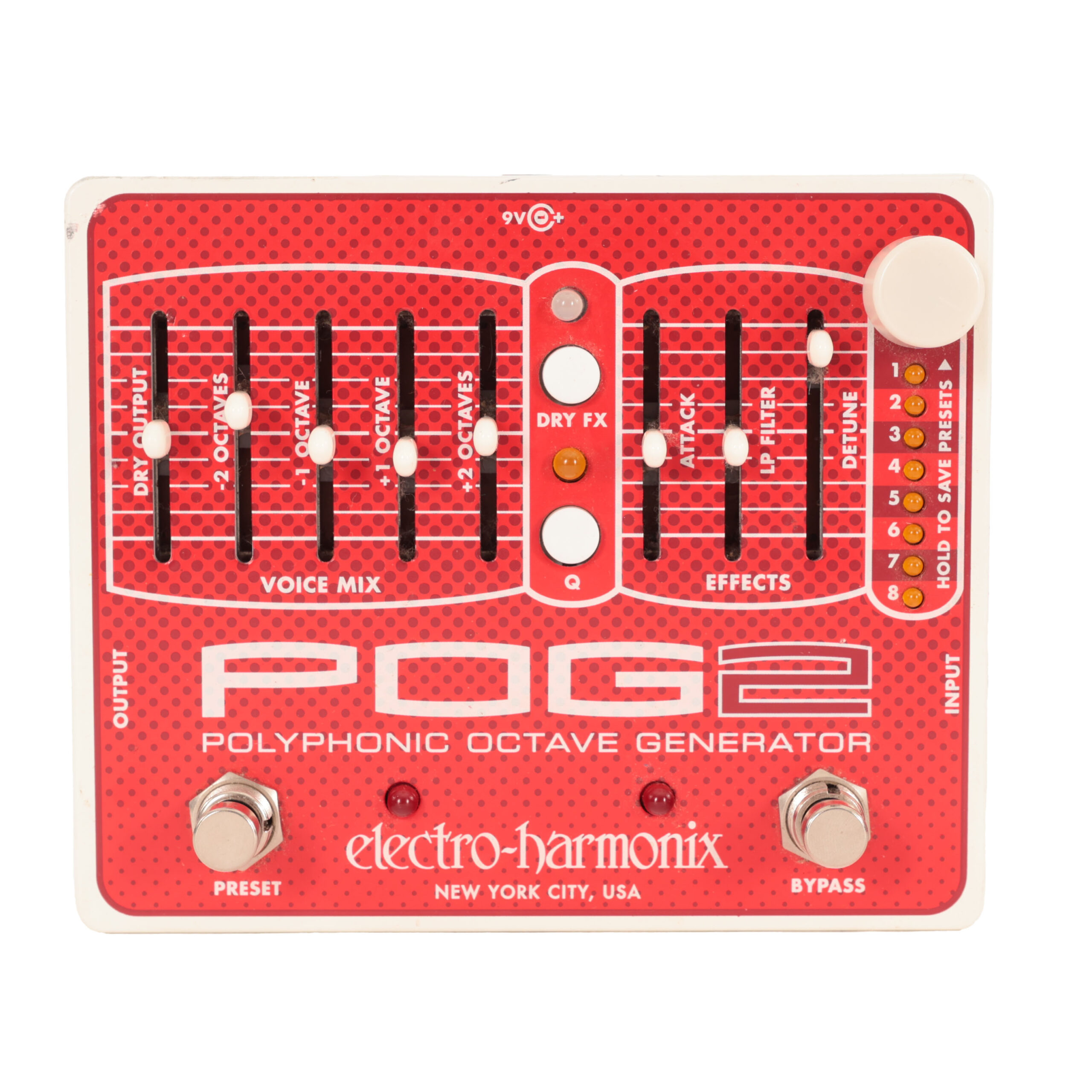 Second Hand Electro Harmonix POG2 Octaver Pedal 036