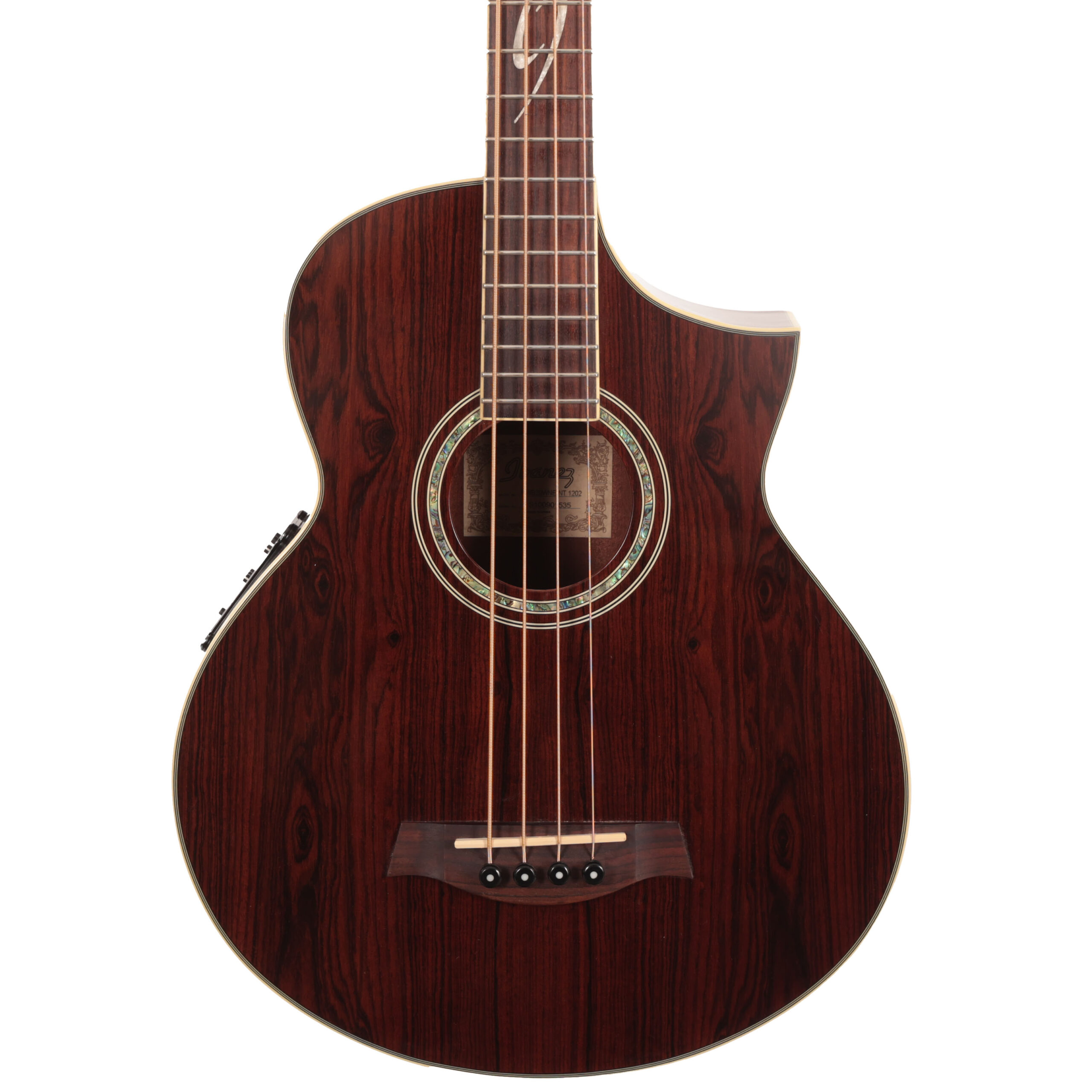 Second Hand Ibanez Exotic Wood Series EWB20WNE-NT1202 Electro Acoustic Bass Guitar 060 in stock