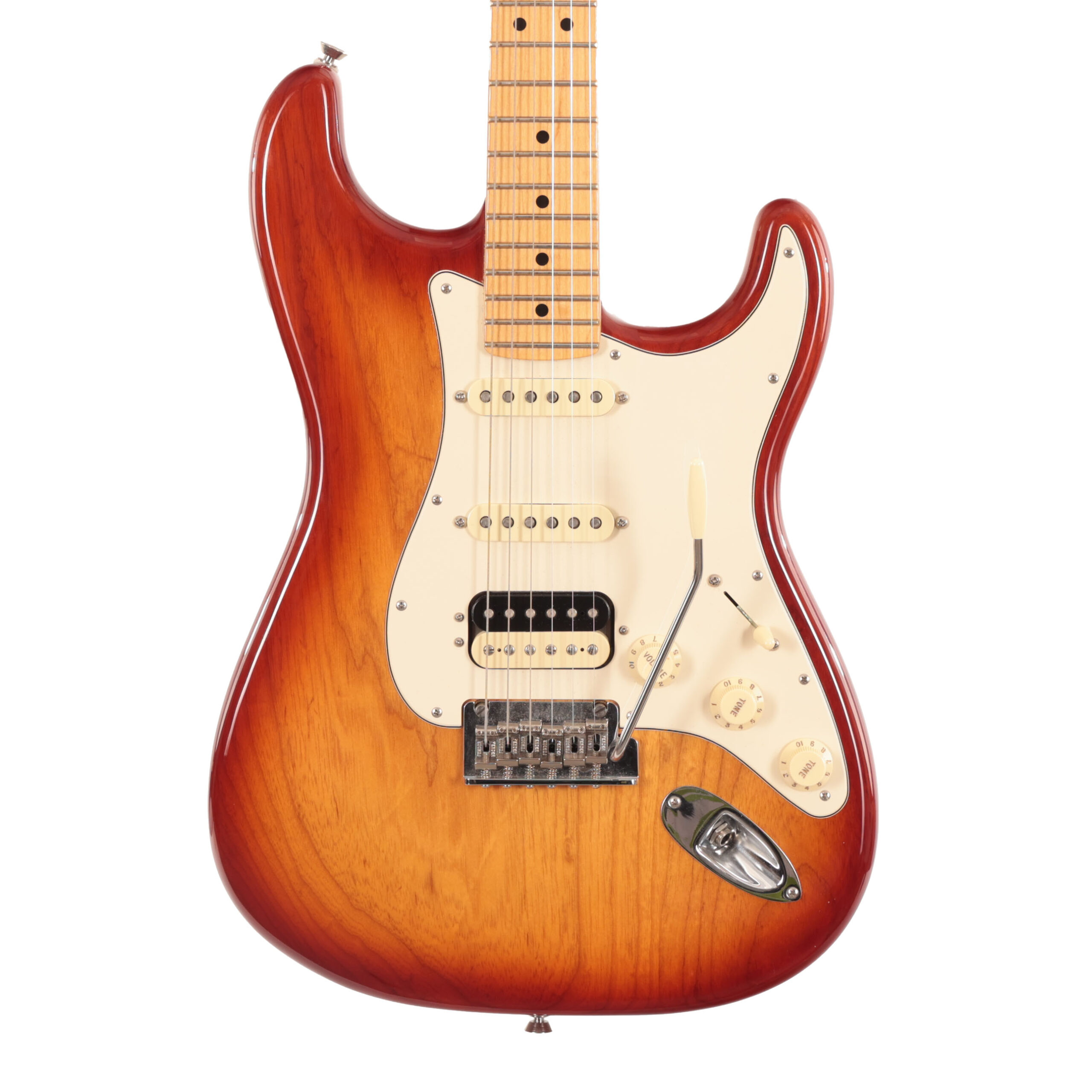 Second Hand Fender American Pro HSS Stratocaster in Sienna Sunburst 154 in stock