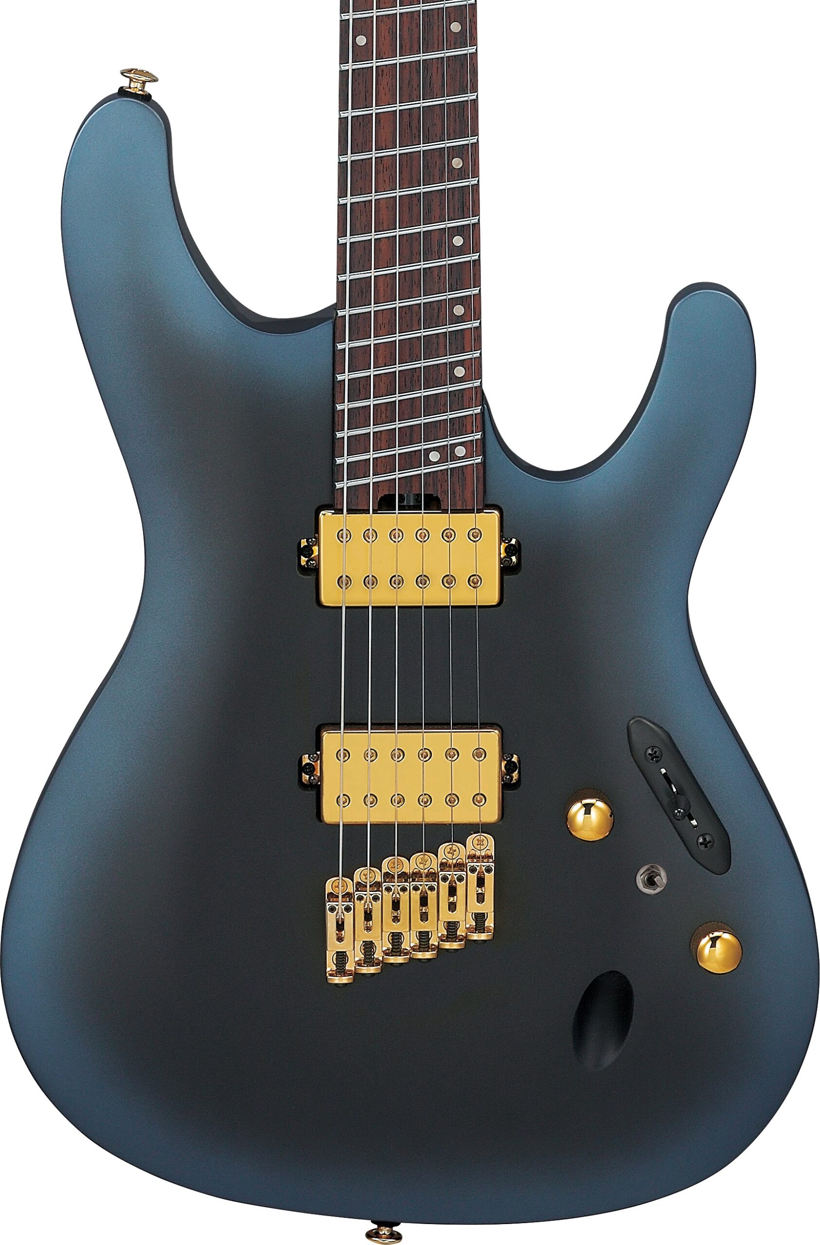 Ibanez SML721-MAM Axe Design Lab S Series Light Multi Scale Electric Guitar in Midnight Arctic Ocean Matt in stock - Image 1