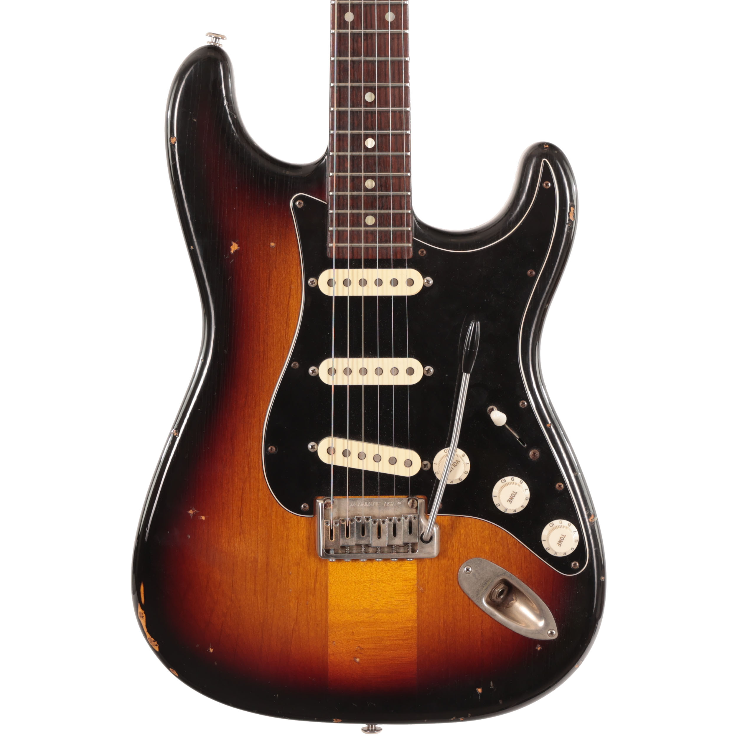 Second Hand Gene Baker B3 XS Metal Electric Guitar in Relic Sunburst 984 in stock