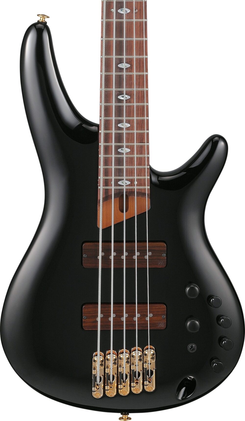 Ibanez SR3505-BK SR Prestige 5-String Bass Guitar in Black in stock - Image 1